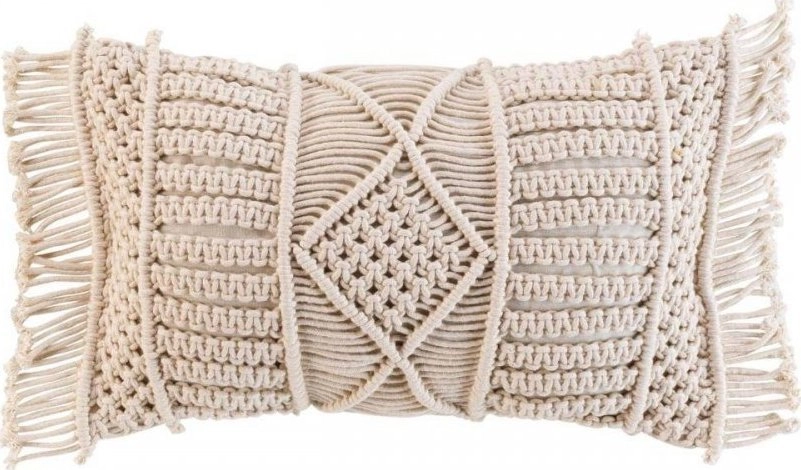 Douceur d`Interieur Decorative cotton pillow MACRALINA